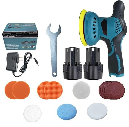 Cordless Car Buffer Polisher for Toyota Prius Sedan XW10/Mirai Sedan/Vios Sedan, Variable Speed Car Polisher for Car Detailing, Low Noise Buffing Machine with Accessories