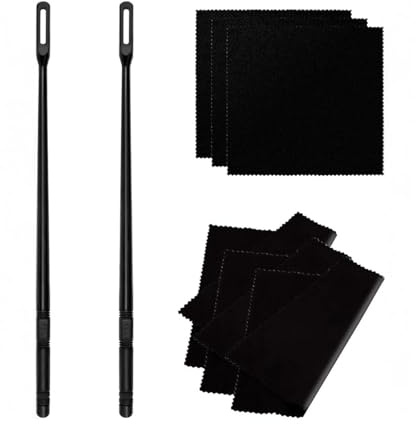 POXZSFX Kits de limpieza para flautas, pulido práctico de piezas de instrumentos musicales, limpiador de flautas