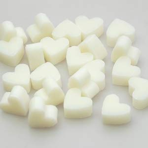 Lot de 50 mini savons en forme de cœur naturel - Lait de brebis - Cadeau d'invité pour mariage