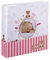 Hama Babyalbum Moni, Einsteckalbum für 200 Fotos im Format 10x15, Kinderalbum mit Beschriftungsfeld für Notizen und Selbstgestaltung, Ausschnitt für Foto, Baby Fotoalbum für Mädchen, 22,5x22,5cm, rosa