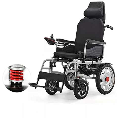 Elektrisk rullstol All Terrain Folding Up elektrisk rullstol för seniorer 500 W motor, anti-tippning 360° Joystick motoriserad rullstol