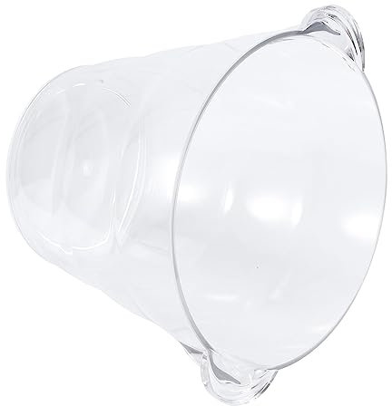 Cabilock Cubo Enfriador De Hielo Transparente Gran Capacidad para Vino Cerveza y Bebidas con Superficie Lisa Fácil Limpieza para Barra Hogar Ktv