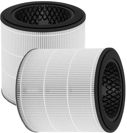 FY0910 Ersatzfilter Kompatibel mit Philips 900 Serie AC0951/13 AC0950/10 Luftreiniger 3-in-1 H13 Ersatz HEPA Filter mit Aktivkohlefilter und Vorfilter FY0910/30, 2 Stück