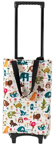 Chariot de Courses – Diable Roulant Pliable de Grande capacité de Charge, Support Utilitaire Portable Robuste avec Roues, Support Pliable Compact pour Le Stockage du Linge, Les Voyages, la Maison, Le