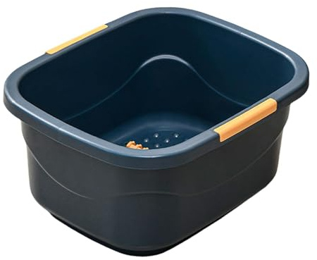 DEVNWIGMO Vasca Portatile per Pediluvio per Rilassare I Piedi, Vasca Multiuso per Pedicure, blu scuro grande
