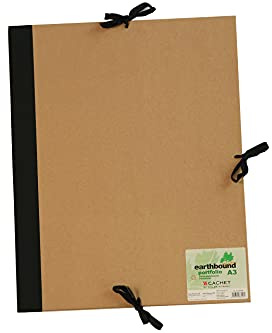 Daler-Rowney Earthbound, Portfolio, with Ribbon Ties and Flaps, A3 - approx. 11.7 x 16.5in - 29.7 x 42 cm, Tan