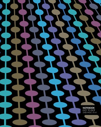 Notebook Dot To Dot: (Sea Night Edition) Fun notebook 192 ruled/lined pages (8x10 inches / 20.3x25.4 cm / Large Jotter)