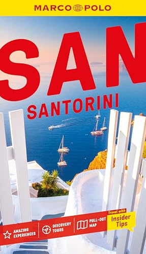 Marco Polo Santorini Pocket Travel Guide | Pull-out Map | Local Knowledge | Covers: Oia, Fira, Imerovigli and more (Marco Polo Pocket Guides)