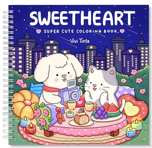 Sweetheart: Coloring Book for Adults & Teens Featuring Adorable Animals