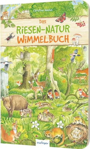 Riesen-Wimmelbuch: Das Riesen-Natur-Wimmelbuch: Übergroßes, stabiles Buch mit mehr als 100 heimischen Tieren & Pflanzen