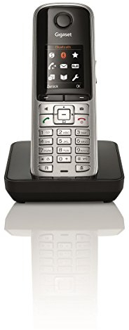 Gigaset S810H Telefon - Schnurlostelefon / Universal Mobilteil - mit Farbdisplay - Dect-Telefon - schnurloses Telefon / Freisprechen / Router - kompatibel, platin