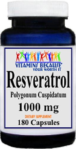 Resveratrol 1000mg, 180 Capsules