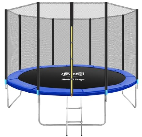 TRAMPOLINO ELASTICO DA GIARDINO TAPPETO ELASTICO ESTERNO SPORT RETE (185cm - 6FT)