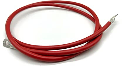 Exoda cavo batteria 25 mm² 150cm M8 rosso flessibile durevole 99 percento rame H07VK guaina adatto per auto barca e moto per molteplici usi