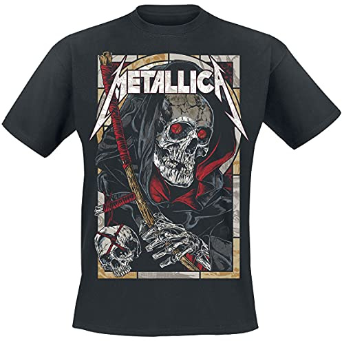 Metallica Men's Death Reaper_Men_Bl_Ts: 2XL Regular Fit Crew Neck Short Sleeve T - Shirt, Black (Black Black), Xx-Large (Manufacturer Size: Xx-Large)