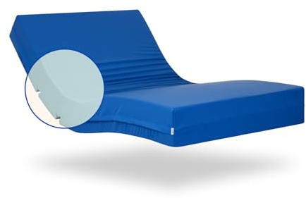 Geriafy - Materasso Professionale HR ad Alta Resilienza, 15 cm di spessore | Fodera Impermeabile | Adatto per letto elettrico (80x190 cm)
