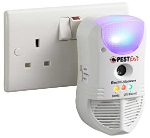 Easylife PestExit 4-in-1 Pest Repeller, Spider Repellent, Mouse Repellent, Ultrasonic Pest Repeller, Pest Control, Rat Repellent, h12.4cm x w7 x d4.5cm, Covers 5000sq.ft - Fully Guaranteed