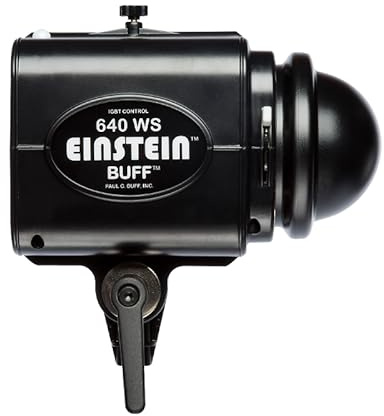 Paul C. Buff Einstein Strobe Flash Unit, 2.5-640 Ws, +/-50K Color Accuracy, Compatible with Paul Buff Light Modifiers, Stands, CyberSync Remotes, Vagabond Systems