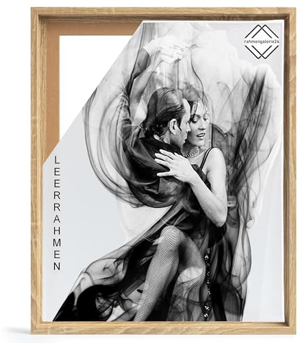 rahmengalerie24 Cornice portafoto vuota per quadri su tela, formato 60 x 90 cm, effetto legno Sonoma
