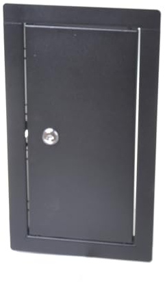 Aqbau® Sportello di ispezione per costruzione a secco 40x50 cm Nero, porta di ispezione con serratura, porta di revisione e manutenzione, sportello di servizio, sportello di manutenzione per