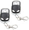 2Pack 433MHz Garage Door Opener Remote – Universal Key Fob for Electric Gates & Garage Doors – 4-Channel Remote Control with Sliding Key Cover
