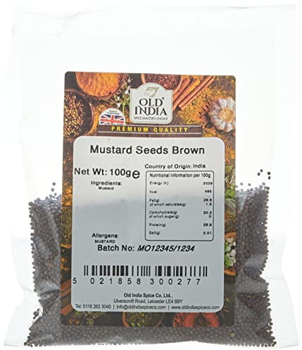 Old India Mustard Seeds Brown 100g