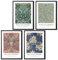 William Morris Set of 4 Art Prints - Tulip & Willow, Cleveland Art, The Jasmine, Blackthorn - Famous Artist Pictures - Stylish Gallery Wall Art - Variety of Sizes (Set 3, A3 Print Only)