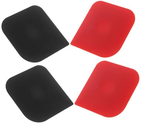 Cabilock 4pezzi Raschietti Versatili Per Impasti Decorazione e Pane Design e Resistente Colori Per