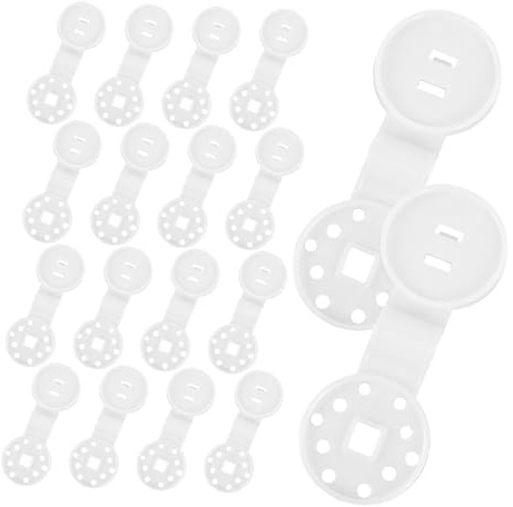 MAGICLULU 80 Redondas Para Tela De Sombra, Clips De Plástico Blanco Pequeños, Desmontables Para Jardín e Invernadero, Fijación Resistente Para Mallas Solares, Kit De Sujeción Para Exteriores