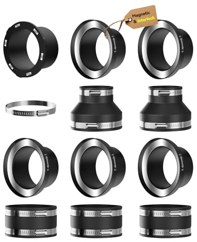 4ââ magnetic dust collector fittings for 5 woodworking shop vacuum cleaners