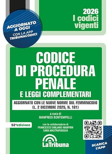 Codice di procedura penale e leggi complementari