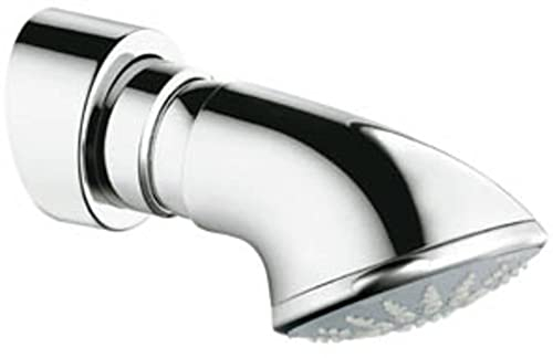 GROHE 27062000 Relexa Duschkopf, verchromt, 5 Strahlarten, Wand