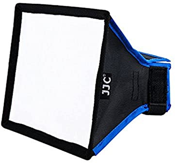 JJC RSB-M Rechteckige Softbox für tragbare Externe Blitzgeräte, 23 x 18 cm, Schwarz