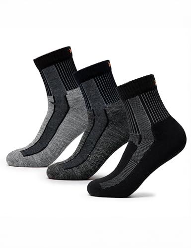 Occulto chaussettes de randonnée laine mérinos femme & homme lot de 3 (modèle: Makalu)