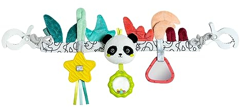 Fehn Chaîne de Poussette Panda - Chaîne Mobile pour bébé - Jouet pour bébé à Suspendre de manière Flexible - Jouet de Poussette pour bébés et Jeunes Enfants à partir de 0+ Mois