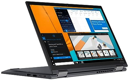 Lenovo ThinkPad X13 Yoga Gen 2 QHD 13.3 2-in-1 Touchscreen, 1TB OPAL PCIe Gen 4.0 x4 NVMe, i7-1165G7, 16GB RAM, Fingerprint & Smartcard Reader, LTE, UK Backlit Keys, Windows 11 Pro (Renewed)