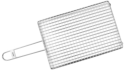 IBILI Parrilla Doble para Kokotxas - 30x20x1 cm - Acero Inoxidable 18%