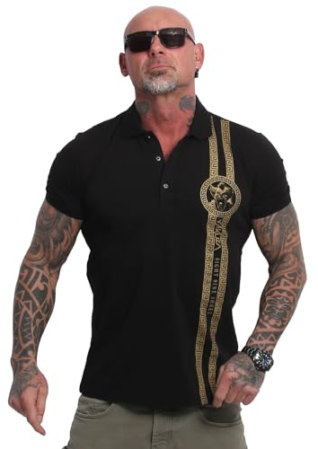 Yakuza Herren VIP Team Polo Shirt, Schwarz, XXL