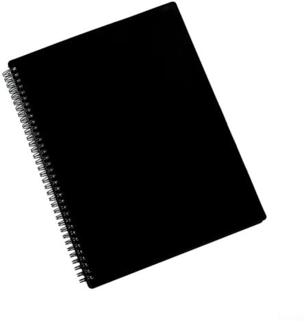 Aufbewahrungslösung für Notenblätter, mehrschichtig, transparent, zum Organisieren von Klavieralben (20 Seiten, schwarz)