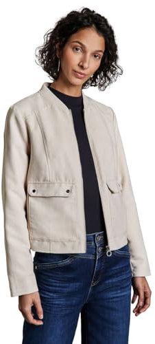 STREET ONE Damen A212532 Cord-Blouson, Smooth Sand Beige, 40 EU