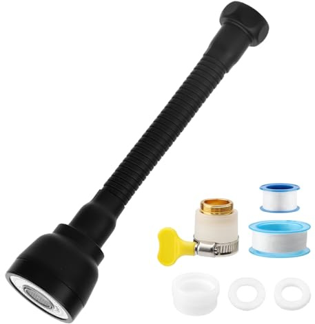 360° Embout Robinet Cuisine Rotative, 3 Modes Tête Douchette Evier | Aérateur de Robinet Pivotant, Adaptateur Economiseur D'eau