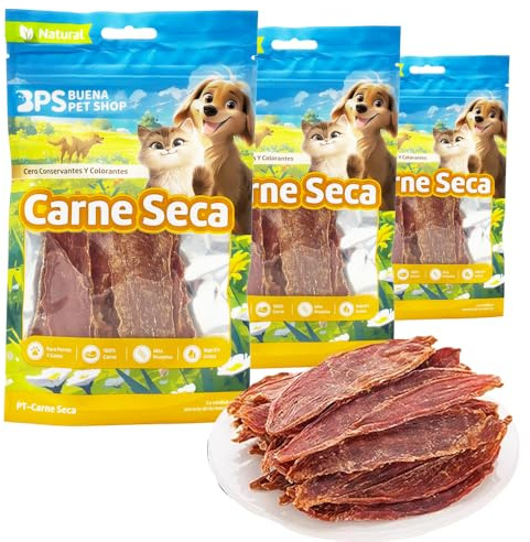 BPS BPS-5226 Lot de 3 viandes sèches de canard naturelles pour chiens et chats 100 % pure lyophilisée, riche en protéines, faible en gras, sans additifs bouchées saines pour animaux de compagnie