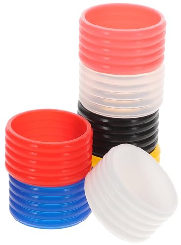 GARVALON 7 Piezas Anillos de Agarre para Raqueta de Tenis Reutilizables Antideslizantes Bandas de Agarre Convenientes para Bádminton y Squash Accesorios Prácticos para Empuñaduras