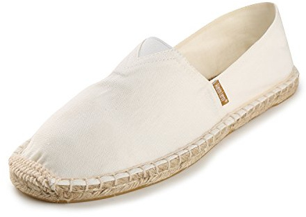 Alexis Leroy Espadrilles légères en Toile Chaussures Slip on Espadrille Femmes Plates Blanc 7 UK / 40 EU