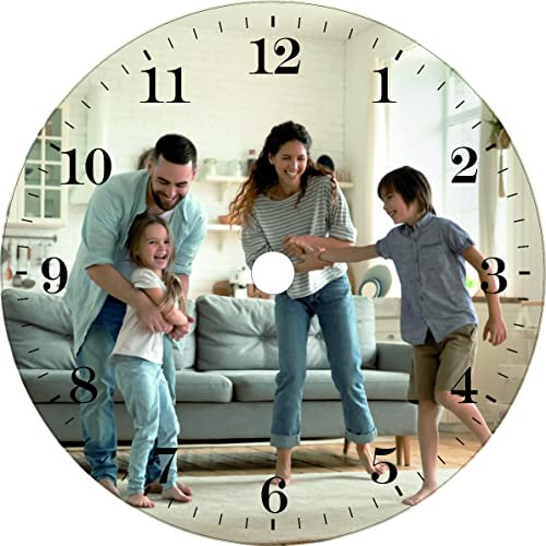 SOLO ORA Piccolo Orologio da tavolo personalizzabile con foto/immagine e/o scritta, diam.10,Piccolo Orologio,regalo personalizzato