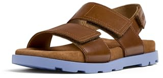 Camper Unisex Children's Brutus K800598 2-Strap Sandal, Medium Brown 002, 12.5 UK