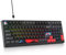 SOLIDEE Teclado Intercambiable en Caliente 95%,Gasket Retroiluminación RGB con Interruptor Blanco,Teclado para Juegos de 98 Teclas,Teclado NKRO para Jugadores de PC portátiles con Windows(98 Red)