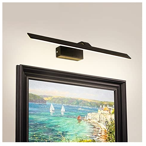 Cuadro Luz Pintura Luz Lámpara de pared Led nórdica, negra, blanca, AC85-265V, lámpara de pared for baño, 12W, 55CM, for interior, sala de estar, dormitorio, accesorio de iluminación de pared para dar