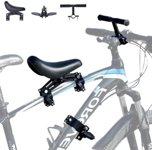 Foreverup Siege Velo Enfant Avant，Sièges de vélo pour Enfants，Compatible avec Tous Les VéLos De Montagne Adultes Siège Avant de Vélo avec Guidon et Pédales pour Enfants de 2 à 6 Ans (jusqu'à 30 kg