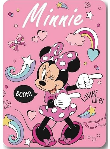 Anemone - Manta polar (100 x 140 cm), diseño de Minnie Disney